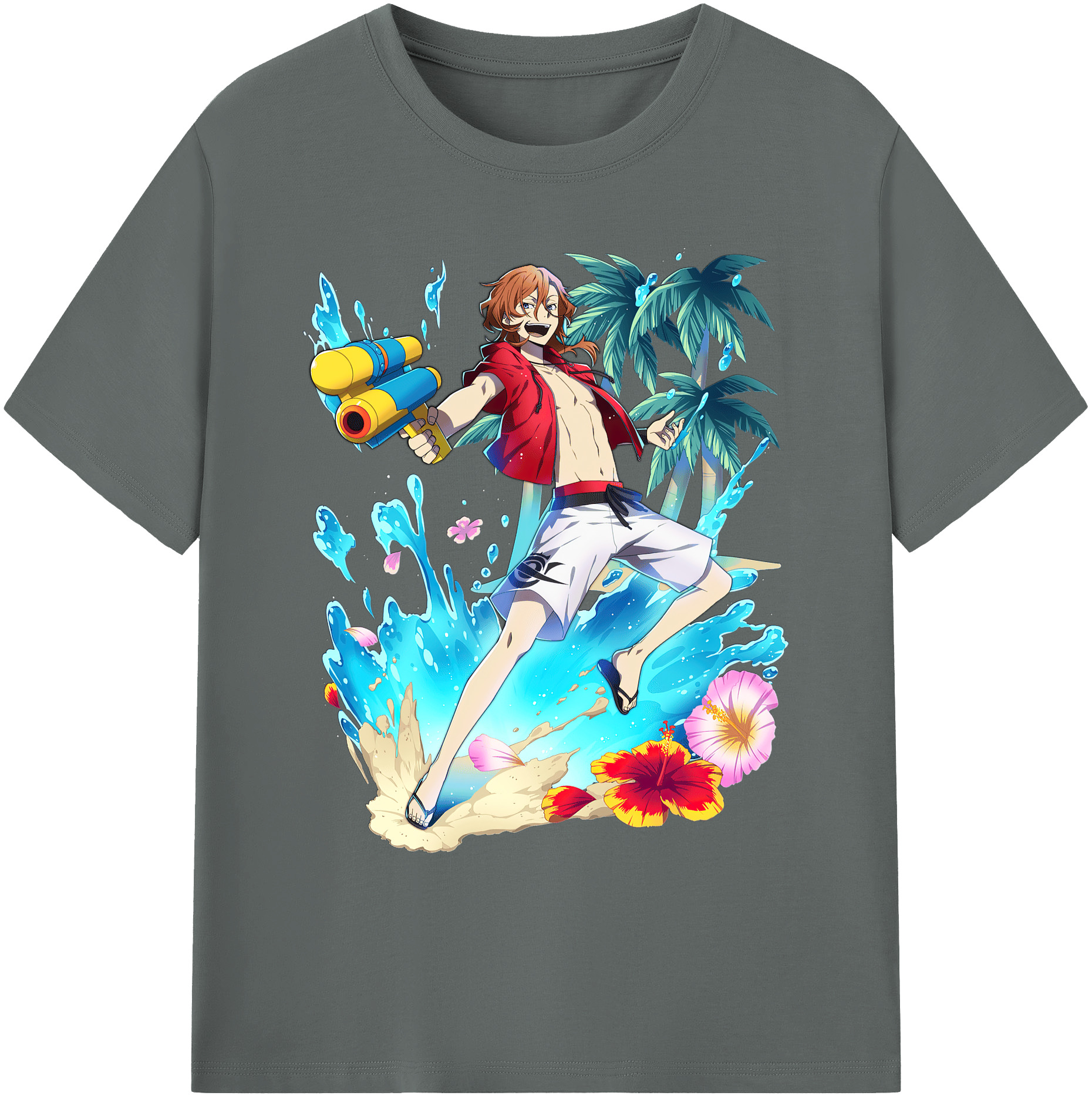 （画像用） 文豪ストレイドッグス Bungo Stray Dogs 綿100％ メンズ半袖Tシャツ｜肌触りやわらか＆通気性